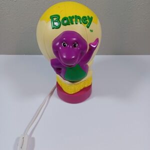 Vintage 1992 Barney Hot Air Balloon Night Light Lamp 8"